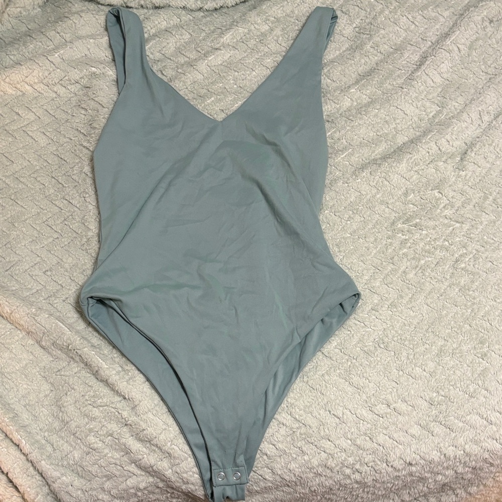 Forever 21 sage green Sleeveless Bodysuit